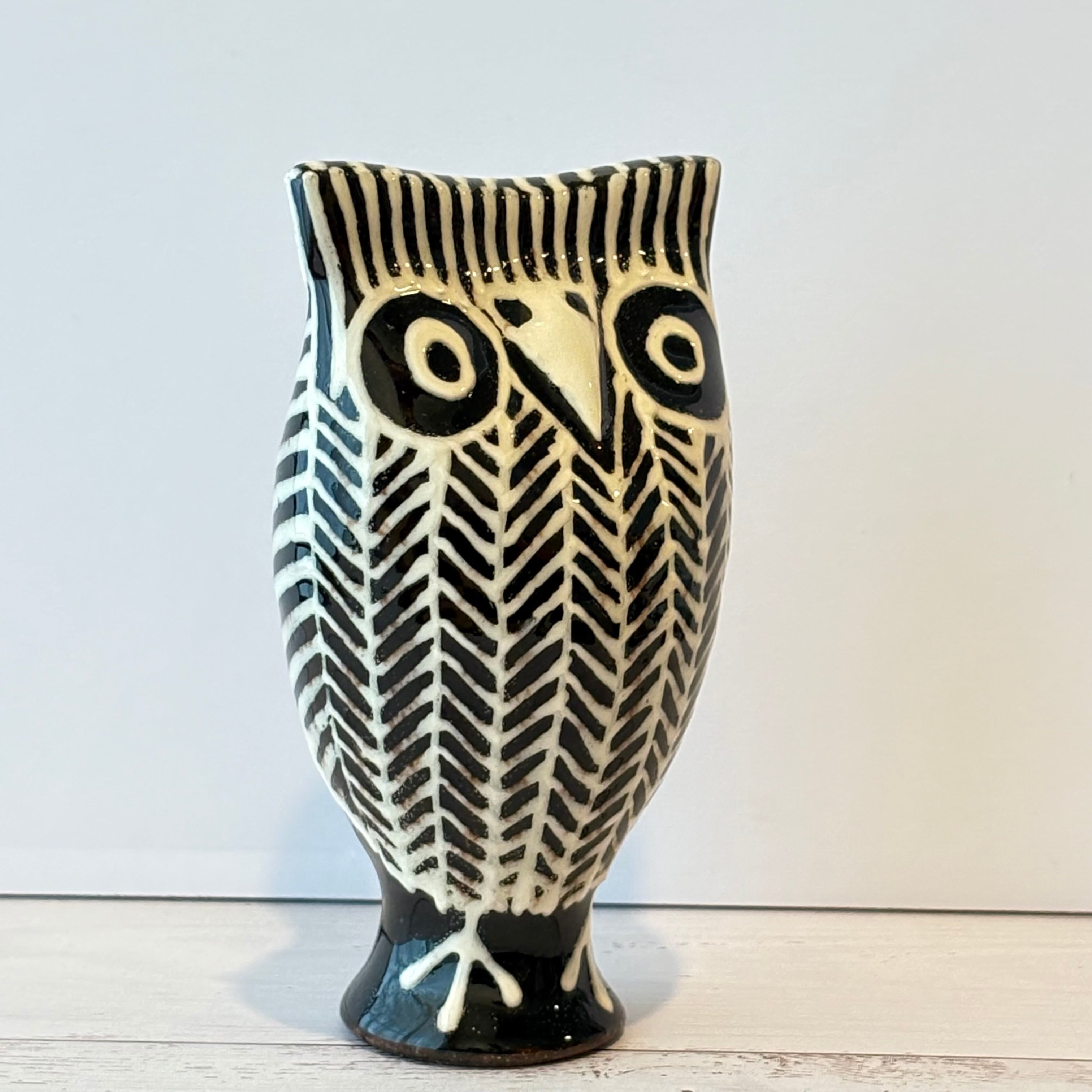 788 リトアニア 陶器の笛/フクロウ | attic