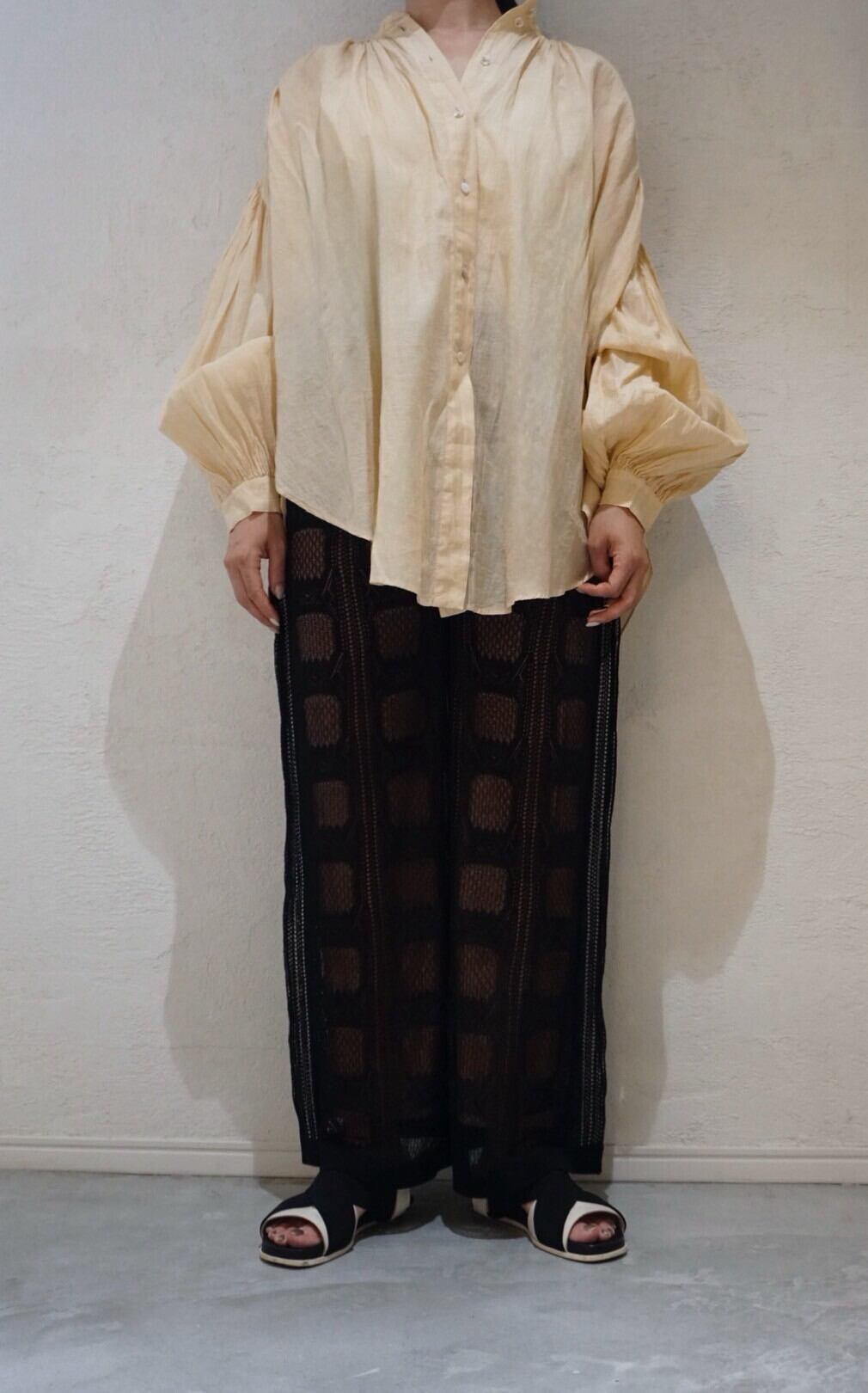 enrica(エンリカ) 20A/W 7分袖前開きブラウス | 大阪・北摂