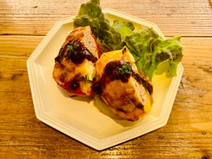 パプリカのファルシ(肉詰め）2個入り（冷凍・あつあつフローズン）