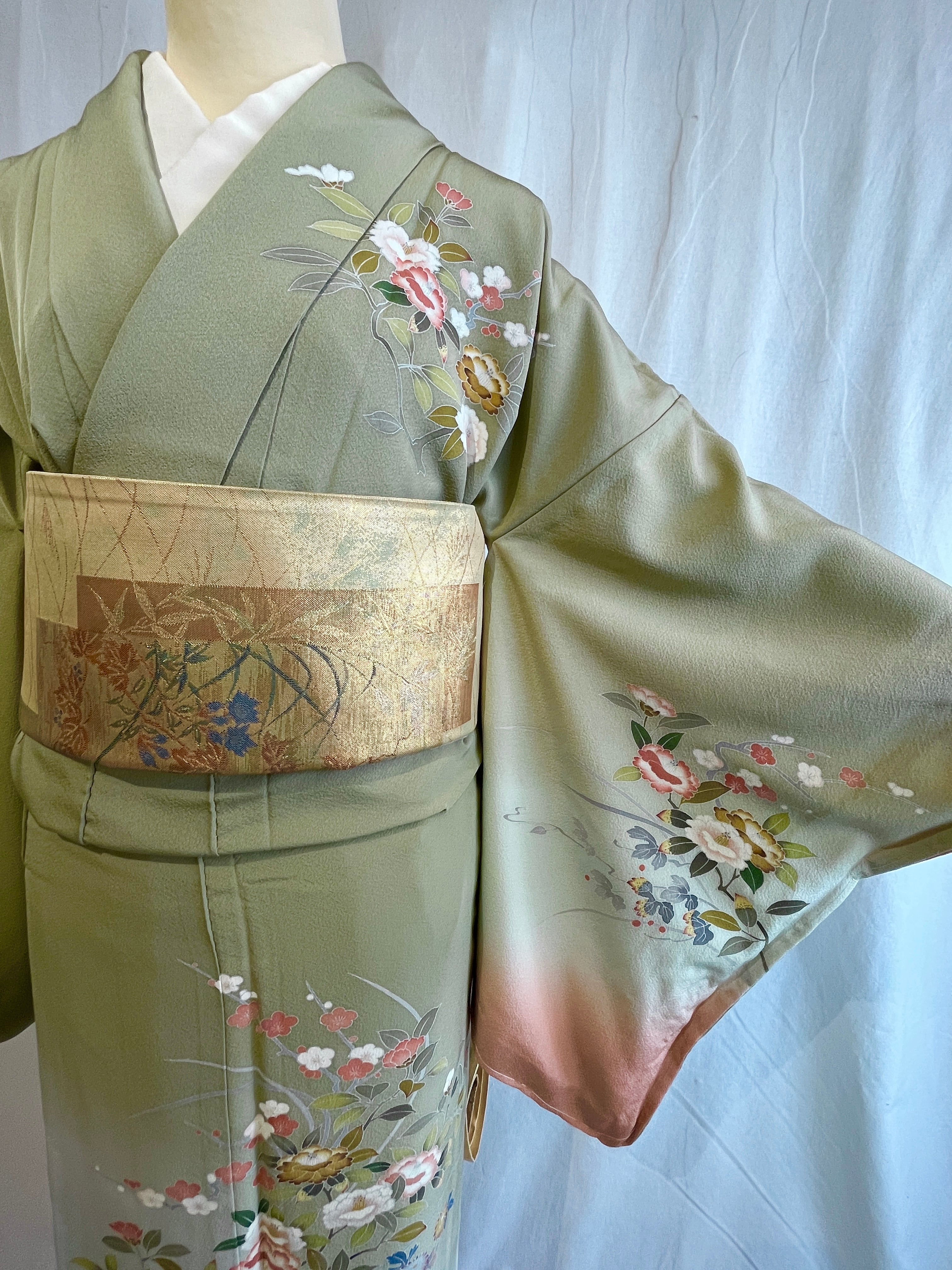 2293 高身長 作家物 加賀友禅 訪問着 袷単品 Houmongi (lined kimono) | リサイクル着物ショップ La遇 Used  Kimono Shop Lagu powered by BASE