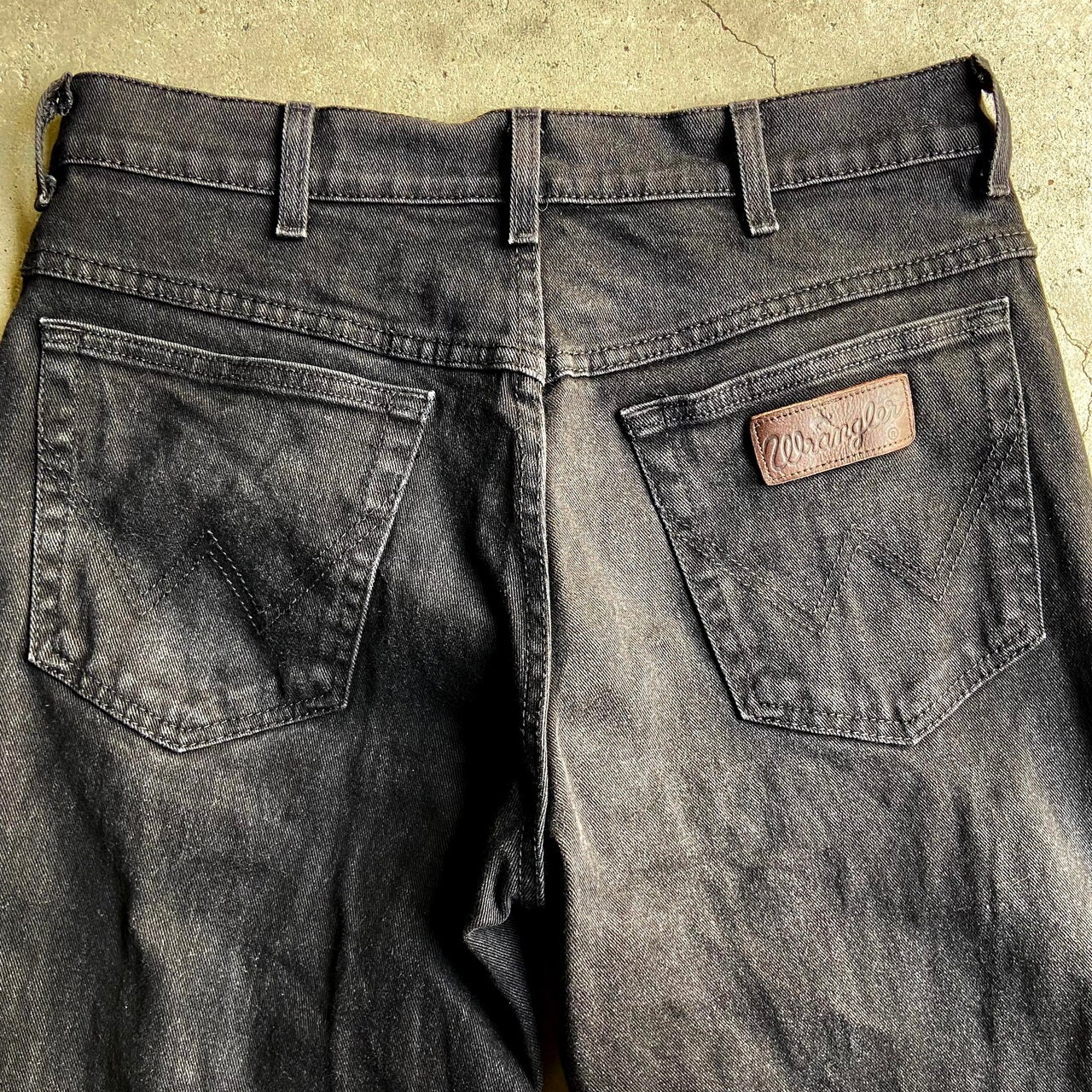 Wrangler ラングラー ブラックデニムパンツ ジーンズ メンズW34 古着 
