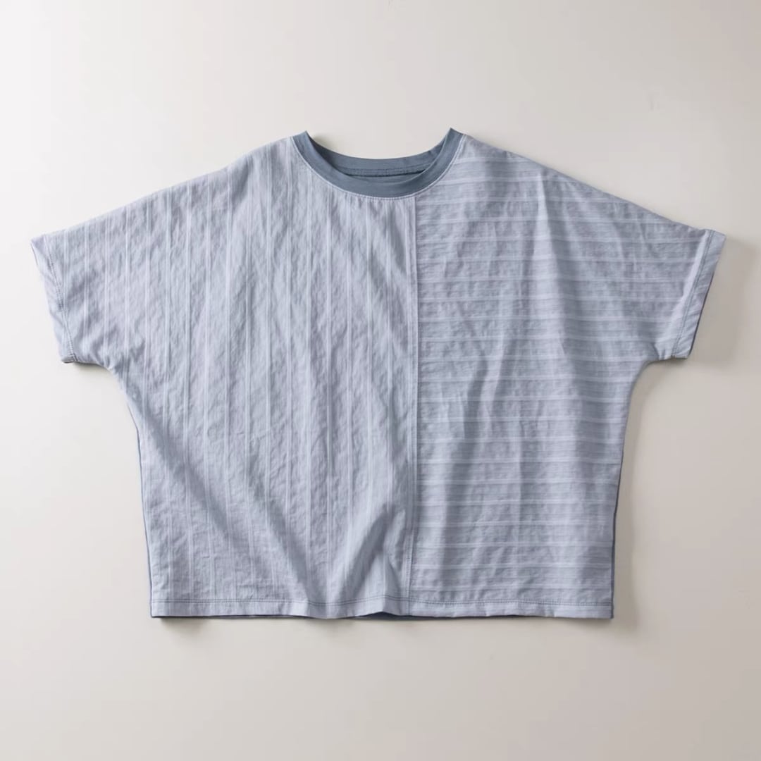 クロスライン切替Tシャツ F4040