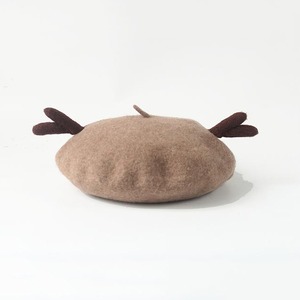 SHOUSHOUクリスマス馴鹿の角付きベレー帽
