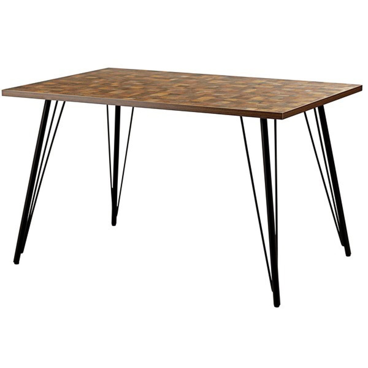 ダイニングテーブル PT-337MIX PT-337NA 120×80 高さ72cm 幅120cm 奥行60cm テーブル 机 スチール おしゃれ インダストリアル シンプル 長方形 ミックス ナチュラル ダイニング 台所