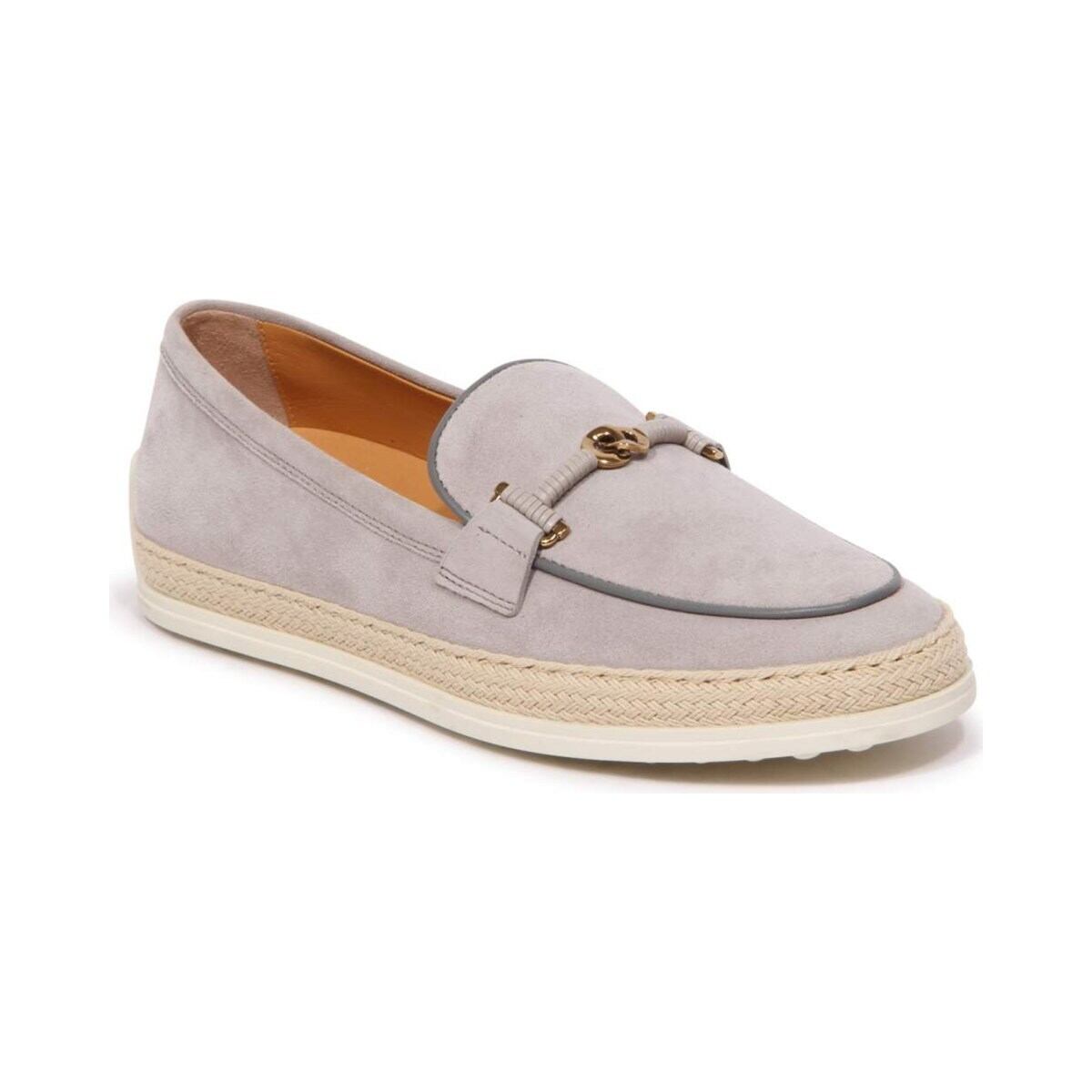 TOD'S トッズ レディース ローファー スエード グレー
