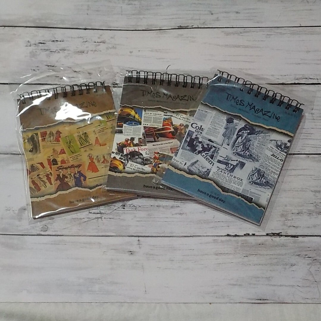 ビンテージ系素材紙 時代雑誌社 3種類 20ページ 海外製 新聞や