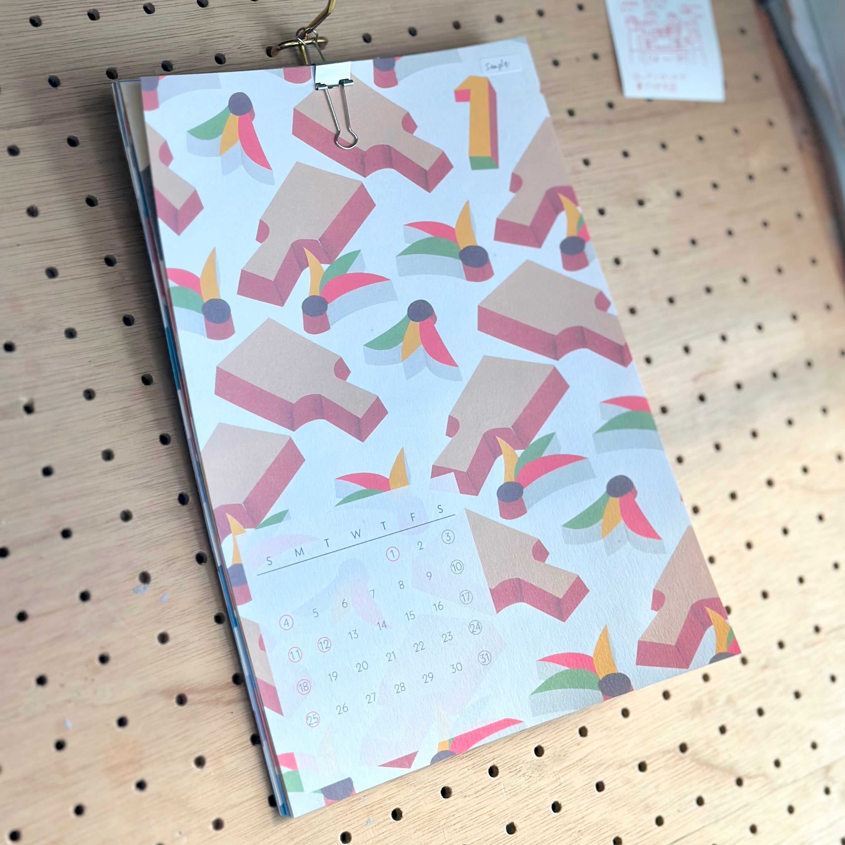 パターンポスターカレンダー2026