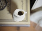 クリーム色の水差し　花瓶（細いタイプ） 画像12