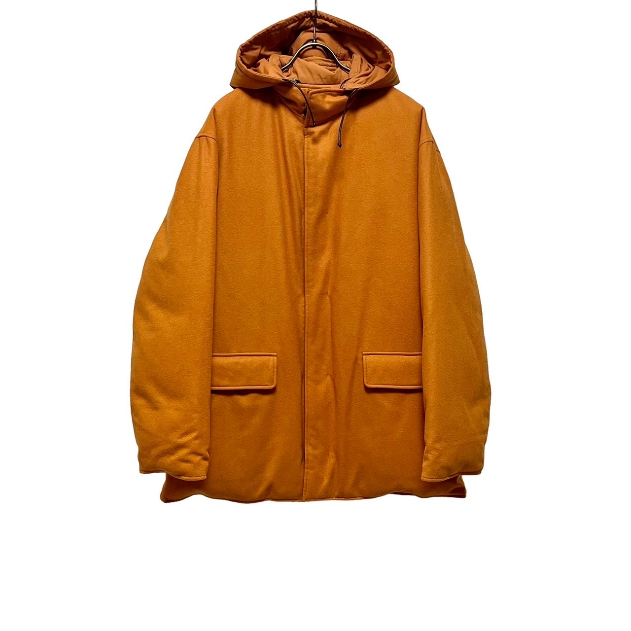 HERMES reversible cashmere down jacket “hermes orange”