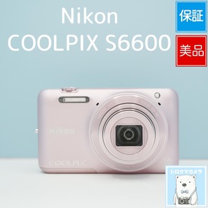 Nikon COOLPIX S6600 デジカメ スマホ転送OK フルセット 美品 シロクマカメラ a7749