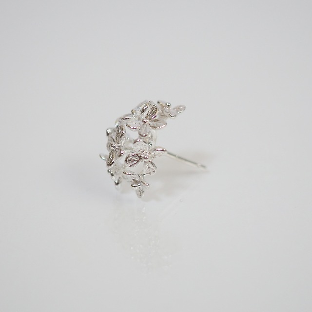 紫陽花のピアス(silver)