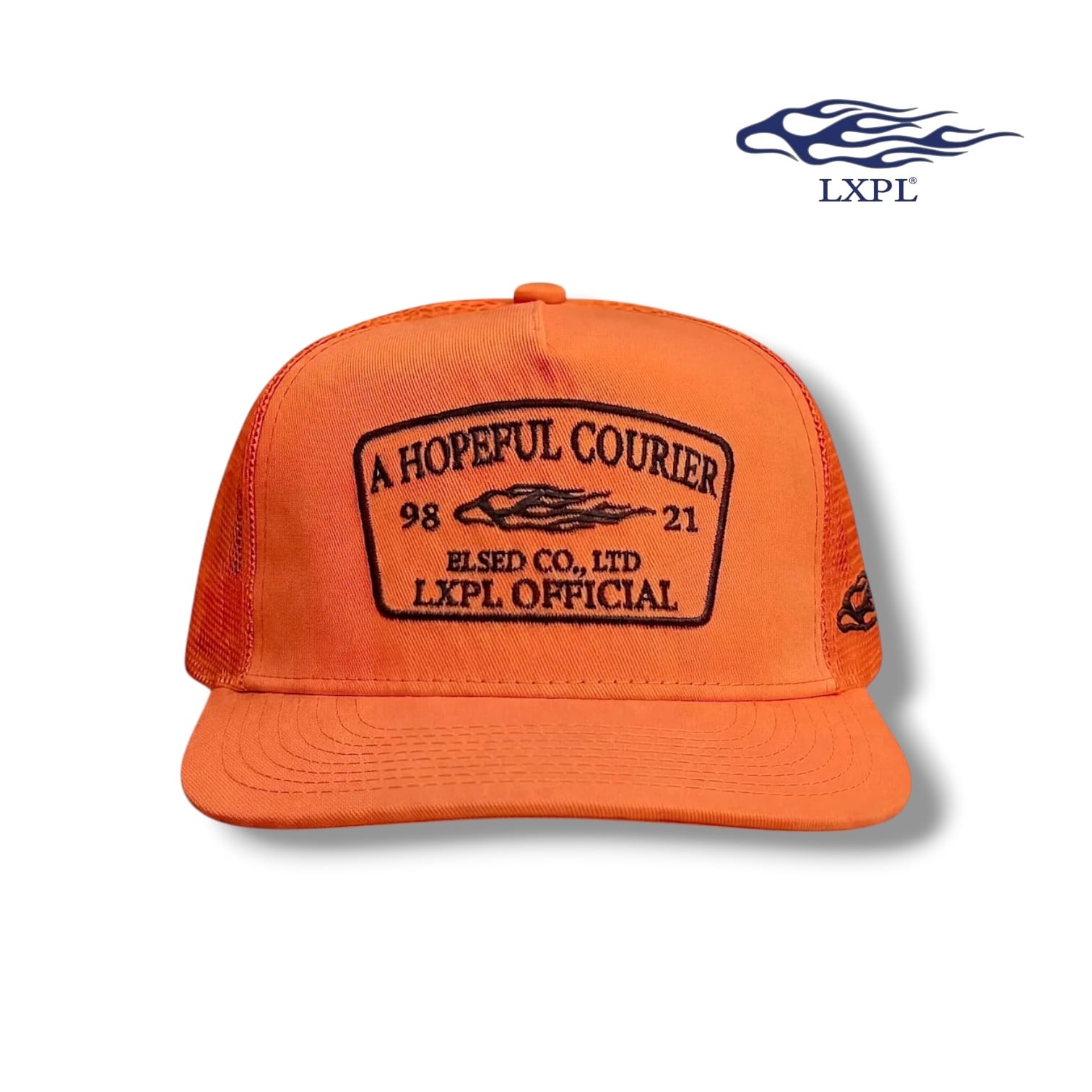 LXPL CAP LE トラッカーキャップ メッシュキャップ アメカジ オレンジ