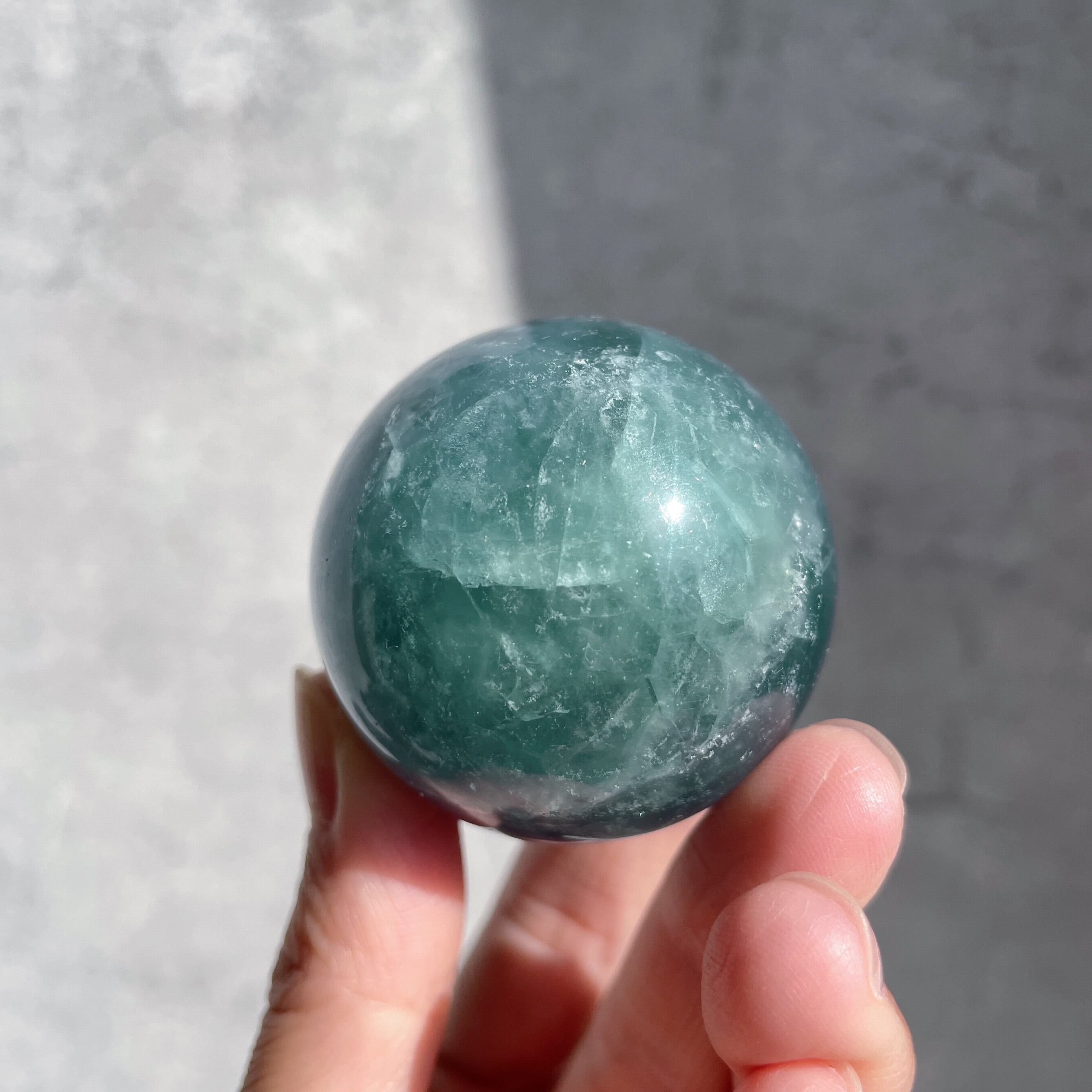 グリーンフローライト スフィア（丸玉）15◇Green Fluorite sphere