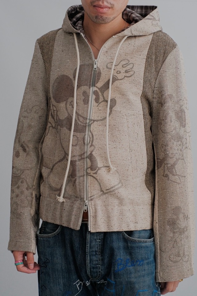 【Joone Joonam】Steamboat Herringbone Hoodie