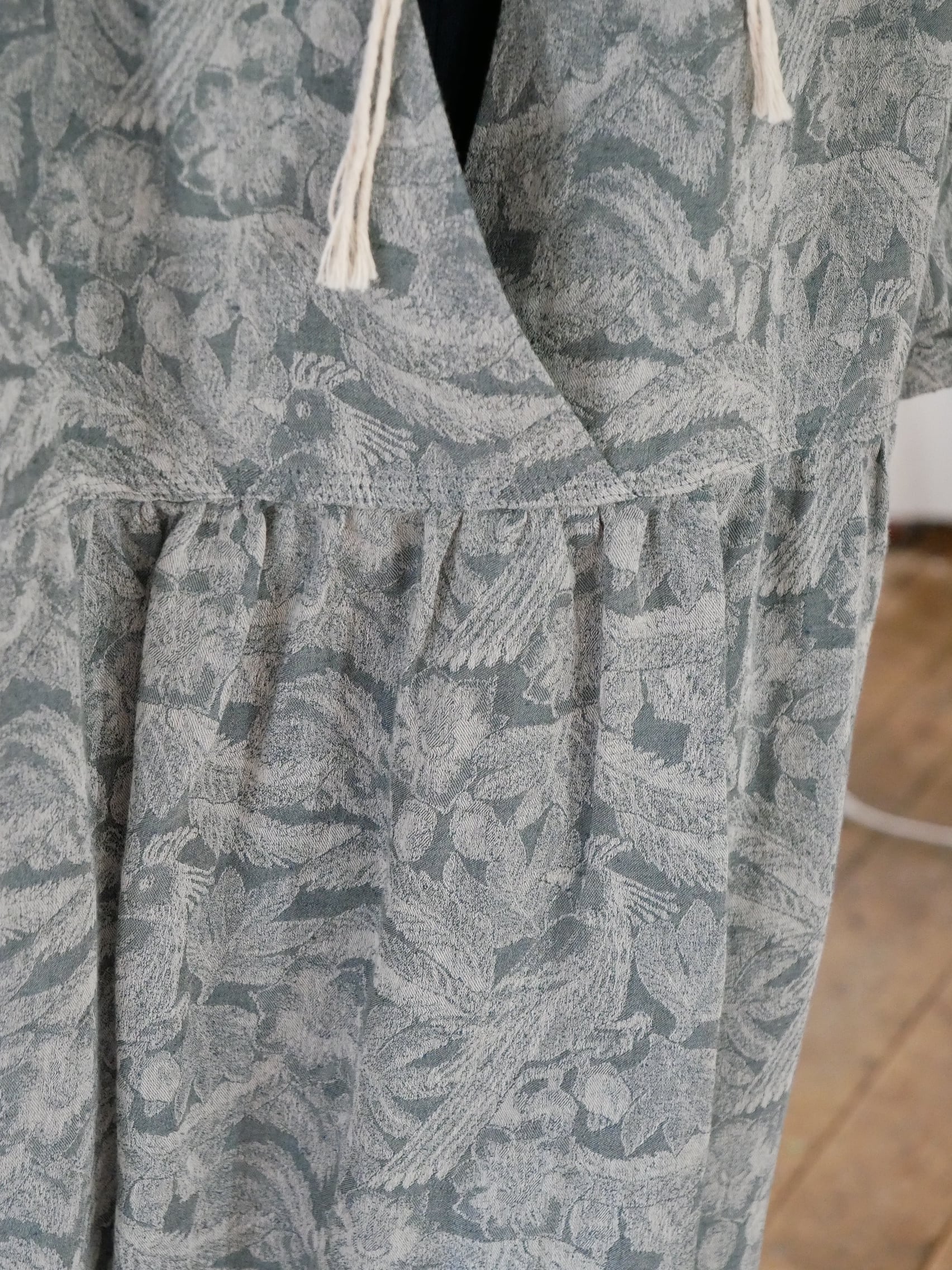 YURTAO】mori JQ 後ろカシュクールワンピース〈green〉 | zuhka