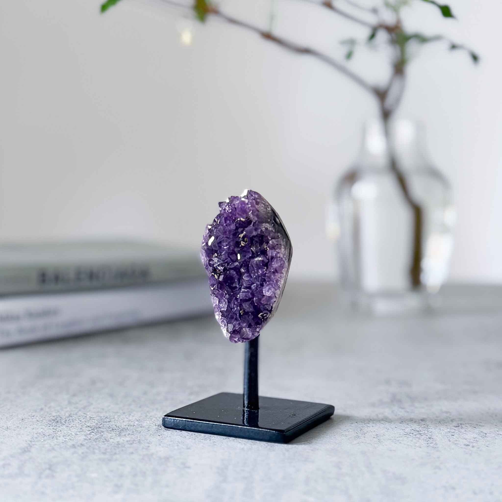 アメジスト スタンド付き 1585（ブラック）【送料無料】｜Amethyst on