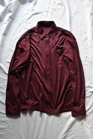 Bordeaux poly shirt