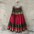 Colorful tiered skirt