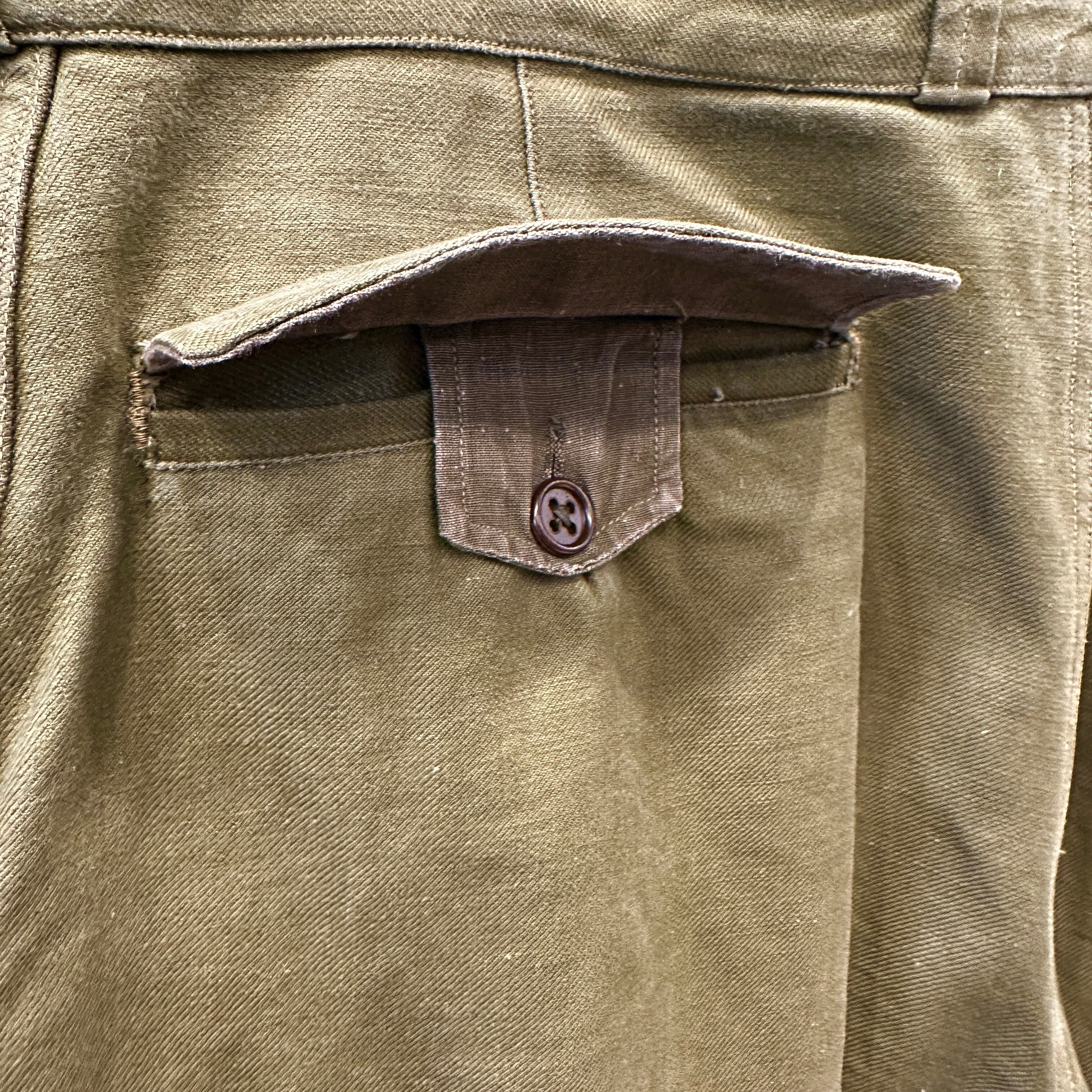 50s FRENCH ARMY M-47 CARGO PANTS 