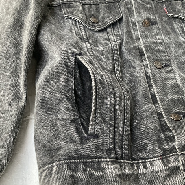 Levi’s 70507-0253 デニムジャケット 先染めブラック 80s 画像10