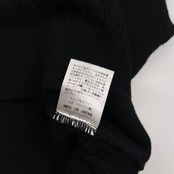Black & White ブラックアンドホワイト ケーブル編み Vネック ウールニットベスト サイズ M /ブラック&ホワイト/ゴルフ/日本製