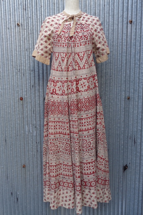 Vintage Indian cotton dress/ヴィンテージ インド綿 ドレス