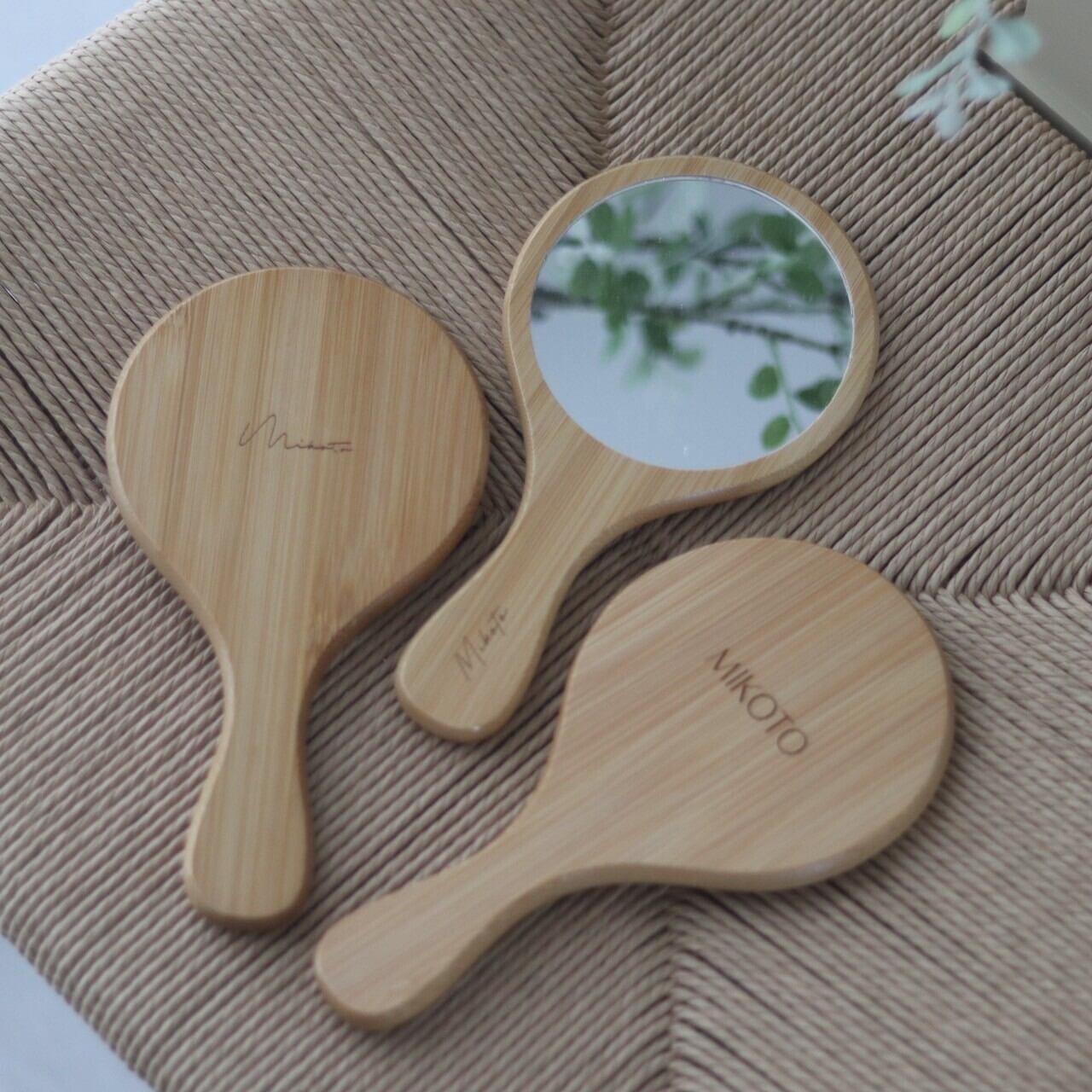 送料込み！特大バンブーミラー Bamboo mirror - 3 font - | Fete special