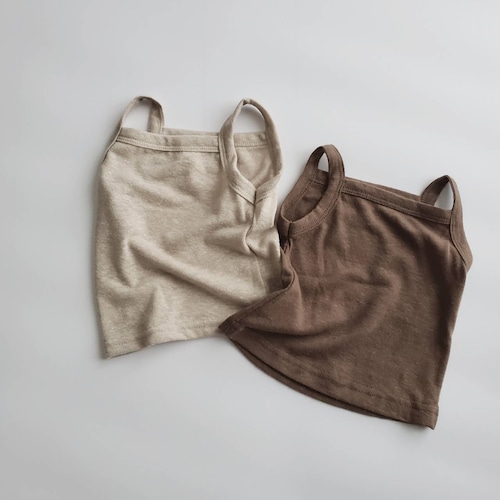 【即納】linen blend camisole〔リネンブレンドキャミソール〕　aosta