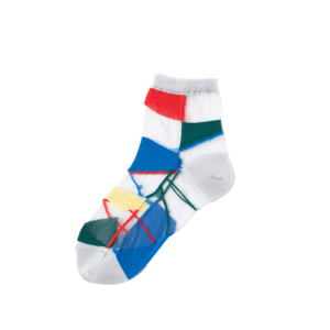 TRICOTÉ / line patch socks TR01SO004