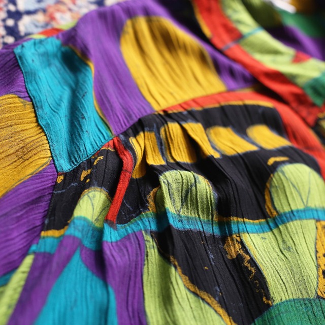  art pattern pleats design big  h/s shirt