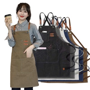 【新着特価】[deoway] アウトドアエプロン キャンプ ワークエプロン 大判タイプ ツールポケット付き BBQ 作業用 厚手コットン素材 カフェ 前掛け フリーサイズ 男女兼用 おしゃれ 収納力 耐久性◎ 園芸 ガーデニングにも最適