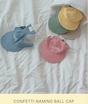 [予約販売] [COZYROSYDAY]Confetti Naming Ball Cap for pet
