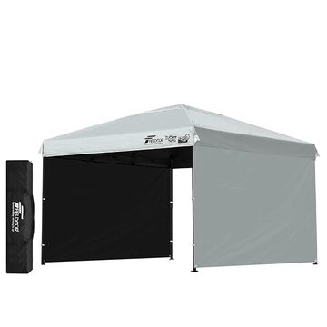 Amazon.co.jp: FIELDOOR ワンタッチタープテント 【4点ロック/強化版/スチール】 G03専用 サイドシート1枚付属 設営簡単  スピーディー 別売りオプション豊富 高耐水加工 シルバーコーティング UVカット [通常タイプ] [2.5×2.5m] [カーキ] :  スポーツ＆アウトドア FIELDOOR ...