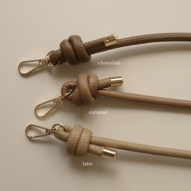 ［ phone strap ］knot leather