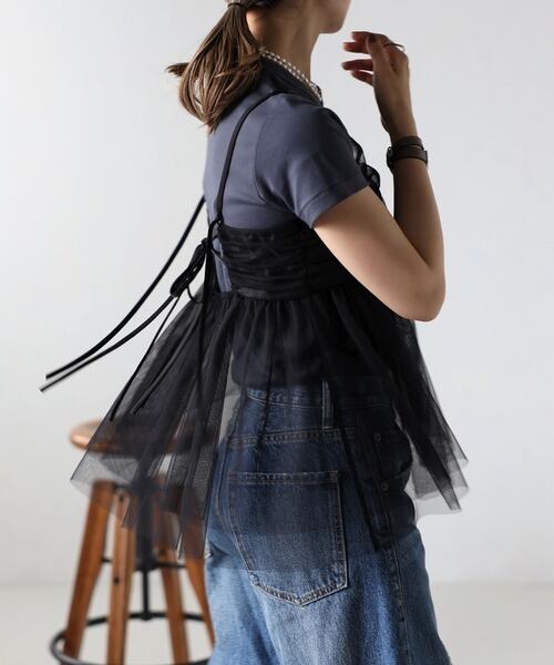 ソフトチュールキャミソール