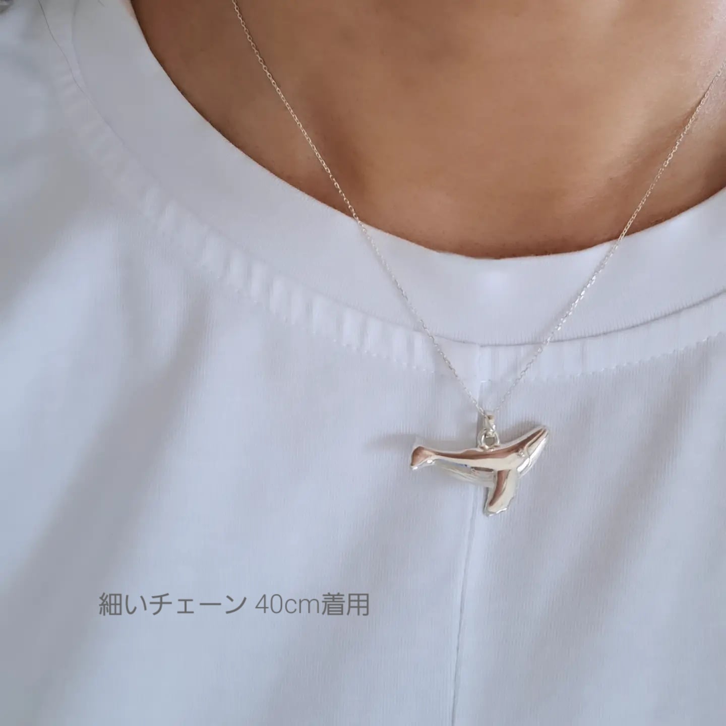 クジラのペンダントトップ】クジラネックレス クジラアクセサリー
