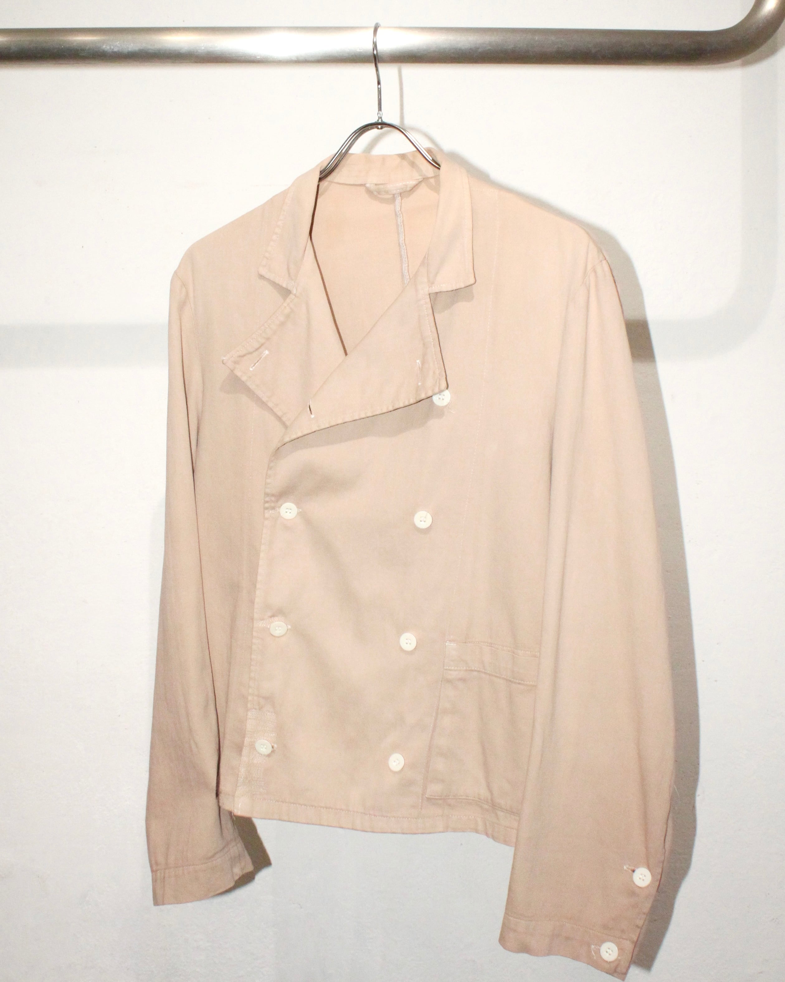 70s(1979)Swedish Army Cotton Gabardine Cook Jacket