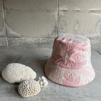 Hawaian Quilt Bucket Hat -pink-
