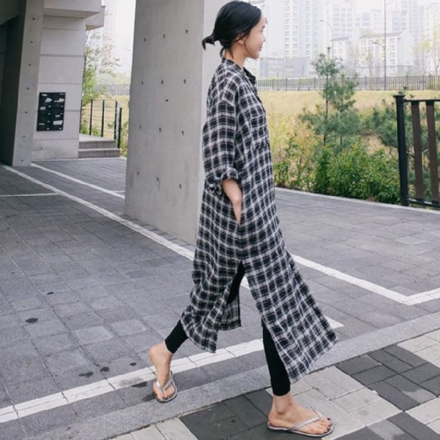 ワンピース ロング 送料無料 フレア シャツワンピース ベルスリーブ チェック パフスリーブ スリット マキシワンピース 長袖 襟付き チュニック 袖あり ビッグシルエット オーバーサイズ  Aライン かわいい 大人可愛い 大人 上品 おしゃれ お洒落 大人可愛い 大人女子 ラブリー キュート ガーリー 主役級 存在感 とろみ感 オフホワイト ベージュ 無地 春 夏 10代 20代 30代学生 デート お出かけ 女子会 休日 パーティー イベント リゾート トレンド 流行