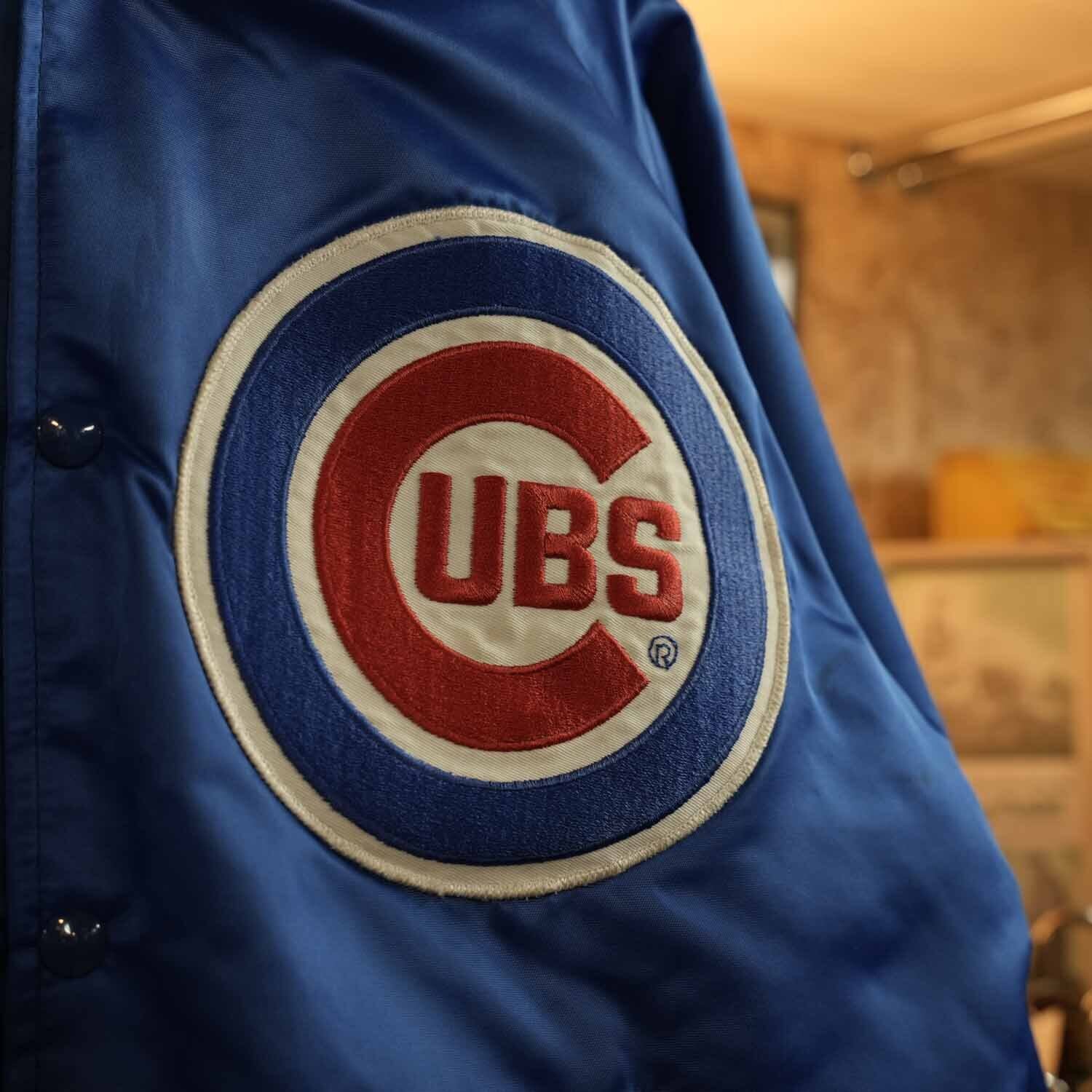 Chicago Cubs シカゴ・カブス ナイロンスタジャン メンズ Lサイズ 80s