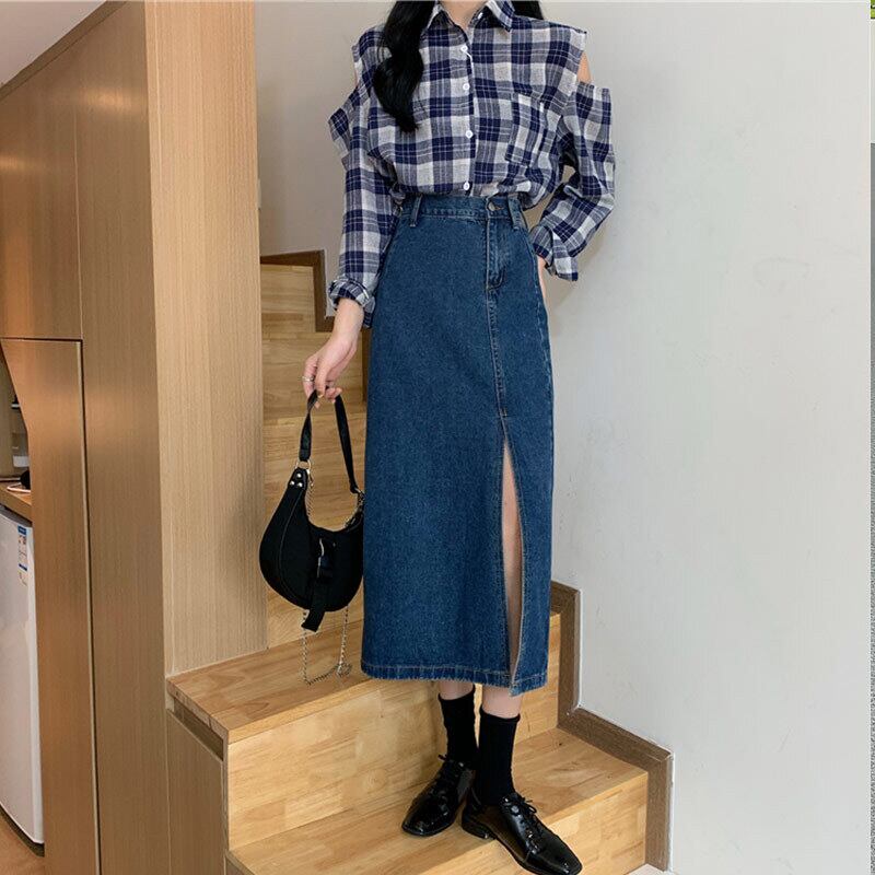 スタンダードハイウェストウェストスカート スプリングスリム レトロ 春物 萌量不足39272975627