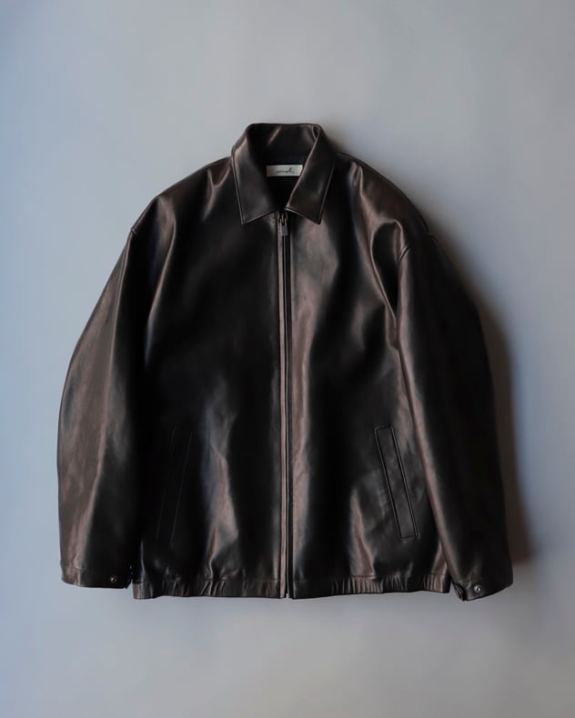 【semoh セモー】Horse Leather Jacket BLACK