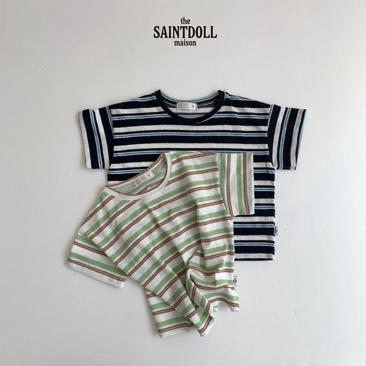 [SAINTDOLL] Cool striped tee / [세인트돌] 쿨단가라티