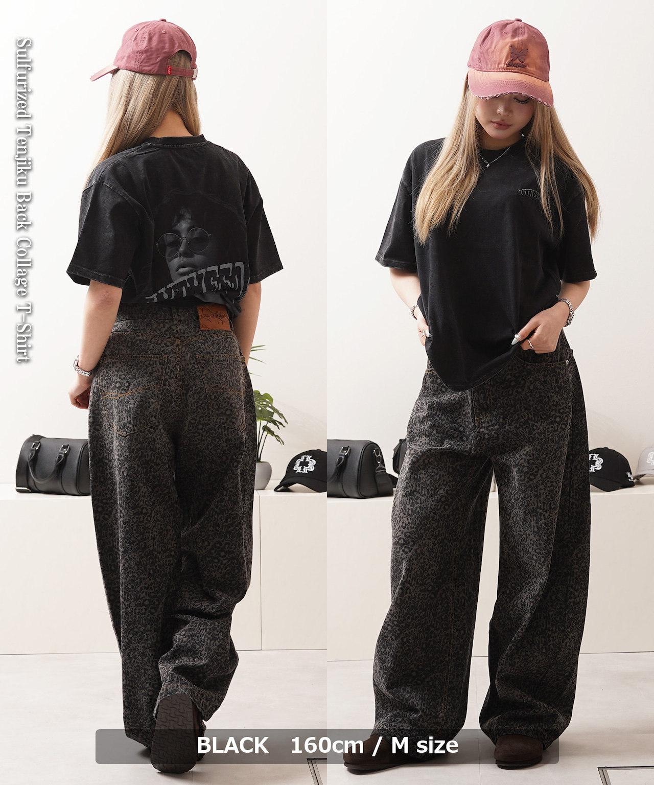 ◆硫化天竺 バックコラージュ S/S Tee◆ng-65226