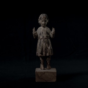 木彫彩色のキリスト教聖人像 残欠 Ⅰ, フィリピン, 19世紀.