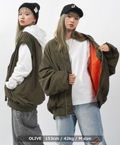 ◆2WAY ワイドスリーブ MA-1◆wi-953073
