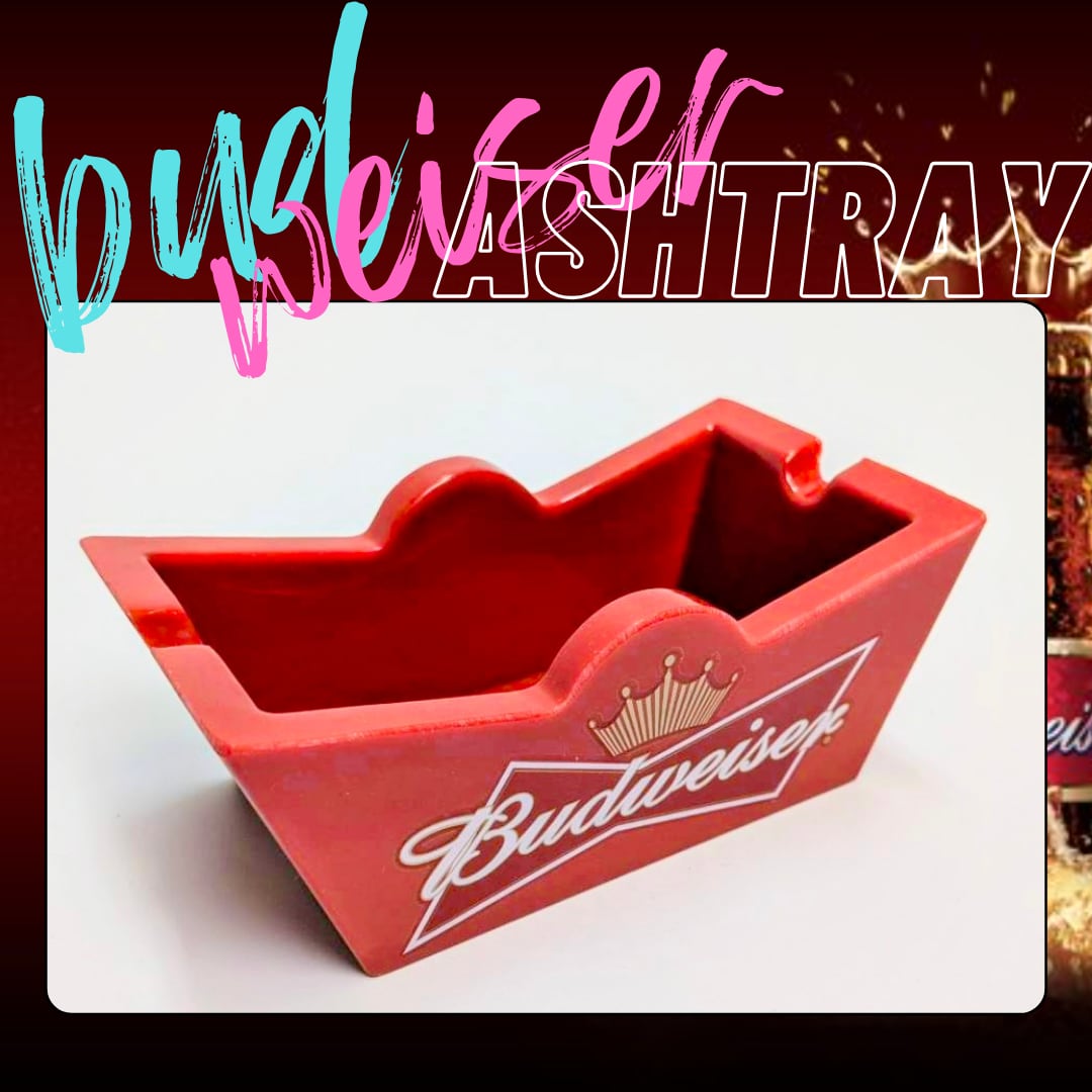 【 Budweiser（バドワイザー）】灰皿 アッシュトレイ〚アメリカン雑貨 アメトイ〛
