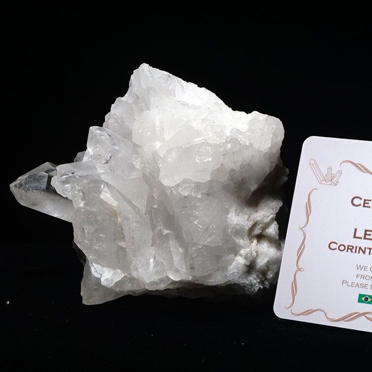水晶 クラスター ブラジル ミナスジェライス州 コリント産 レムリアンシード 証明書付属 一点物 282-244