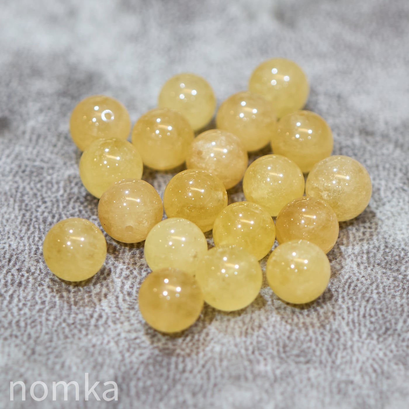 太陽を溶かした極上の雫】メキシコ産 ゴールデンダンビュライト (高品質/9mm玉) ビーズ/一粒売り