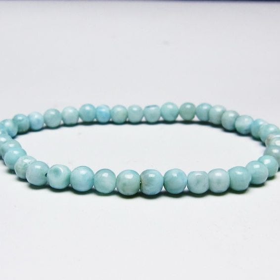 ラリマー ブレスレット 5mm 一点物 メール便可 [M便 1/10] 111-45343